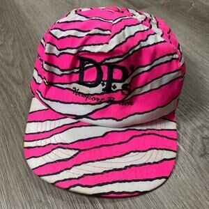 Vintage Pink Zebra Print Snapback Newport Beach Unisex Adjustable Boho Dad